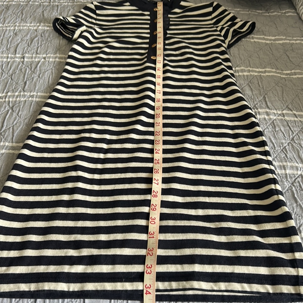 Tory Burch stripe t-shirt dress navy white ๐โฅ๏ธ๐XS - Picture 4 of 6